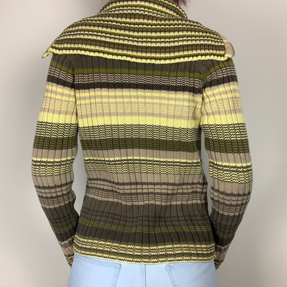 J. Crew Striped Zip-Up Sweater - Picture 4 of 6